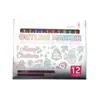 Bolígrafo de contorno de doble línea de gran venta transfronteriza para estudiantes, scrapbooking DIY, tarjetas de felicitación, bolígrafo fluorescente, marcador con purpurina, resaltador