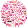 50 Adesivos de Grafite com Laços Cor-de-Rosa Laços Coquette Decorativos Transfronteiriços Adesivos para Copo d'Água Carro Atacado