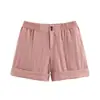 Roupas Femininas Europeias e Americanas ZA AliExpress Venda Quente Popular Shorts de Alta Qualidade