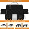 Funda protectora para asiento de coche de mascotas antiarañazos directa de fábrica con protección lateral, funda para asiento trasero, asiento para mascotas con ventana de malla