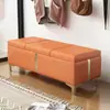 Loja de Roupas Sofá Banquinho Banco Armazenamento Provador Banquinho de Descanso Banquinho para Trocar Sapatos Loja de Calçados Banquinho Longo Apoio para os Pés Banquinho de Couro