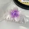 YHJ Accesorios para el Cabello Nuevo Flor de Huevo Degradada Pinza de Tiburón Grande Pinza Premium para el Cabello Pinza para el Cabello Adorno para la Cabeza de la Costa