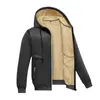 Chaqueta de Terciopelo de Cordero Cárdigan para Hombre Sudadera con Capucha para Hombre Chaqueta de Terciopelo Cálida de Invierno Chaqueta para Hombre Ropa Exterior Deportiva y de Ocio para Hombre