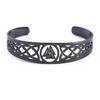 Venta caliente europea y americana en AliExpress Símbolo nórdico Vika nudo celta amuleto pulsera ajustable de acero inoxidable
