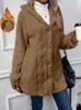 Cross2026 Nuevo Otoño Invierno Europeo y Americano Amazon AliExpress TEMU Cárdigan Abrigo de Longitud Media Chaqueta de Felpa