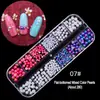 Accesorios para Uñas Pequeños Diamantes de Imitación Acrílicos Irregulares de Dorso Plano Cuentas Metálicas Lentejuelas Perlas de Nácar Diamantes de Imitación de Pan de Oro
