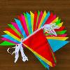 Pequena bandeira colorida galhardete corda bandeira decoração de férias casamento pequena bandeira aviso corda canteiro de obras bandeira colorida abertura pequena bandeira pendurada
