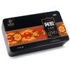 Caja de hojalata rectangular de gelatina de piel de burro negra, pegamento de asta, comida saludable, lata de hierro, caja de embalaje para pastel de gelatina de piel de burro, caja de hierro