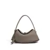 2026 Bolso de Hombro Minimalista Personalizado de Gama Alta Cruzado Diseño Austriaco Cuero Genuino Bolso de Mujer Nicho Serie Piel de Vaca de Primera Capa Primavera Temprana