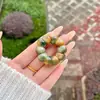 Pulsera de Raíz de Bodhi con Patrón Raro y Colores Degradados Estilo Dunhuang, Pulsera de Cuentas Budistas Retorcidas a Mano para Aliviar el Estrés al por Mayor