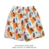 Casal Desenho Animado Fofo Plus Size Masculino Japonês Finos Shorts de Praia Havaianos Secagem Rápida Seda de Gelo Shorts Verão