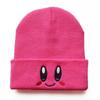 Gorro de Tricô Rosa Chapéu de Lã Bordado Star Kabi Estudante Bonito Desenho Animado Estilo Faculdade Rosa Idade Redutora Gorro Pulôver