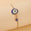 Pulsera transfronteriza, pulsera turca de ojo de diablo para mujer, encanto azul, retro, exquisita joyería conmemorativa de viaje de estilo japonés y coreano.
