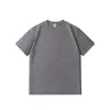 Camiseta Listrada de Manga Curta em Tricô Estilo Nanxia Old Money Retro Japonês com Gola Redonda para Homens, Top Casual Soltinho de Verão