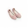 Casa de Uvas~ Cuero Genuino de Vaca Rollo de Huevo Ballet Súper Suave Punta Redonda Moño Zapatos para Mujer de Tacón Bajo Poco Profundo para Viajar