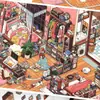 Infeel.Me Serie Mi Casita 32: Pegatinas Miniatura 2.5D de Paisajes a Gran Escala para Journaling y Juguetes para Aliviar el Estrés