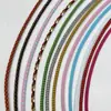 Corda de Aço Inoxidável Trançada à Prova d'Água de 3mm Material Corda de Aço Inoxidável Colorida Corda para Joias DIY Pulseira Corda de Mão Corda para Colar Venda por Atacado