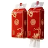 Guardanapos de Papel Estilo Pendurado Específicos para Casamento com Puxador Inferior, Pacote Grande Vermelho para Banquetes de Casamento, Coleção Completa de Artigos para Casamento