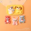 Acessórios de Resina de Animais de Desenho Fofo DIY Cola de Chantilly Materiais para Joias Feitas à Mão Urso Cachorrinho Gato Coelho