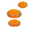 Juguetes de látex para mascotas al por mayor, pelota de juguete duradera resistente a la masticación para perros, balón de rugby, voleibol, juguete para la limpieza de dientes y hacer ruido para perros