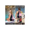 Mochila de Rede com Cordão Amazon Swim Bag com Compartimento Úmido Mochila de Praia para Natação, Academia