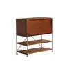 Gabinete de Almacenamiento con Puerta abatible Gabinete de Exhibición Multifuncional Gabinete de Segunda Mano Estante de Almacenamiento de Pie para Sala de Estar Gabinete de Revistas Bauhaus Multicapa