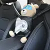 Accesorio de Coche de Moda: Caja de Pañuelos Colgante para Reposabrazos, Portapañuelos Creativo para Coche con Forma de Oso, Decoración Interior Creativa de Dibujos Animados