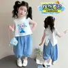 Conjunto de Chaleco de Verano para Niñas Pantalones Finos de Cuadros para Bebé Repelentes de Mosquitos 2026 Nuevo Ropa de Verano para Niños Elsa Conjunto de Dos Piezas