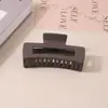 Pinza para el Cabello Mate Transfronteriza Tipo Pinza de Tiburón con Acabado de Alta Gama, Pinza de Garra Rectangular Simple de 13 cm, Tamaño Grande para Cabello Grueso, Accesorio para el Cabello para Mujer