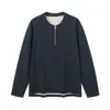 Sudadera gruesa de cachemir y seda de 350 g con media cremallera para hombre y mujer, nuevo estilo otoño 2026, sudadera casual holgada de color liso
