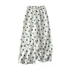 Pantalones casuales de alta calidad, de doble capa, forrados, transpirables y cómodos, de pierna ancha con lunares para mujer