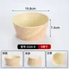 Plato Giratorio de Melamina para Hot Pot Plato para Platos Comercial Plato Rectangular para Verduras Sukiyaki Imitación Madera Caja de Exhibición de Platos para Buffet