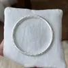 Pulsera de Plata para Mujer con Patrón de Hierba Rizada, Boca Cerrada Sólida Antigua, Plata Pura 9999, Patrón de Hierba Tang de Nube Auspiciosa, Pulsera Joven para Novia