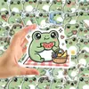 Compra directa transfronteriza: 56 lindas pegatinas de rana, con expresiones divertidas y peculiares, impermeables, para decorar diarios, fundas de teléfono y más