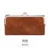 Bolsa Larga Plegable Retro Multifuncional con Pinza para Monedas, Nueva 2024 Portátil Todo-Combinación Múltiples Tarjetas, Bolso para Teléfono Móvil de Mujer