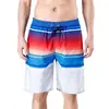 Día de la Independencia de Estados Unidos Amazon Comercio Exterior Transfronterizo Estación Independiente Impresión Digital 3D Pantalones Deportivos de Playa para Hombre