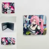 Periférico de Anime I Actualicé la Cartera Corta Solo Monstruo No. Billetera Monedero Plegable a la Mitad de Cuero PU con Estampado de 8 Colores