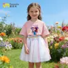Transfronterizo Kpop Cazadora de Demonios Grupo de Chicas Atuendo de Niña Verano 2026 Nuevo Falda Tutú de Malla de Manga Corta para Niños Estilo Princesa