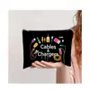Bolsa de Cosméticos com Letra da Amazon Bolsa com Zíper de Lona Impermeável Bolsa de Armazenamento de Cosméticos Bolsa de Armazenamento de Artigos de Higiene Pessoal para Viagem