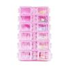 Nail Art Caixa de Jóias 12-grade Longa Caixa de Armazenamento de Renda Engrossado e Rígido Único Flip Ziyang Flor Unha Caixa de Flores