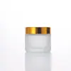 Botella de Vidrio Transparente para Crema al por Mayor Crema Corporal Protector Solar Botella Sellada Vidrio Mate Muestra Cosmética Embotellada