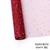 Malla de Encaje Flor de Hilo Xingyue Estampado en Caliente Hilo 5 Yardas/Rollo Malla de Encaje Floral para Ramo Coreano Listo para la Venta