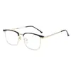 2026 Nuevas Gafas Metálicas para Miopía con Filtro de Luz Azul para Cejas Hombres Montura de Gafas de Negocios para Mujeres Al por Mayor de Gama Alta
