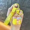 Chaveiro Criativo de Boneco de Feijão de Açúcar com Óleo de Desenho Animado Fofo Pingente para Mochila de Estudante com Areia Movediça Pequeno Presente para Casal Venda por Atacado