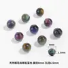Cuentas sueltas de lapislázuli natural, cuentas redondas, accesorios para pulseras DIY, materiales para ensartar, cuentas de cristal azul para pulseras