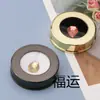 Caja de Almacenamiento de Joyas, Caja Redonda Dorada para Piedras Sueltas, Caja Plateada para Gemas, Caja Metálica para Gemas, Caja de Aleación con Acabado de Espejo para Diamantes Sueltos