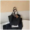 Bolsa Tote Retrô Elegante para o Outono de 2026, com Textura Tramada, Bolsa de Ombro de Grande Capacidade, Bolsa de Ombro para o Dia a Dia