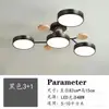 Lámpara de araña moderna y simple para sala de estar y comedor de estilo escandinavo, lámpara de techo creativa y elegante estilo japonés para dormitorio y estudio, lámparas de macarrón