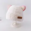 Gorro Infantil para Otoño e Invierno, Lindo y Adorable Gorro de Lana Tejida para Niños, Grueso y Cálido con Protección para los Oídos a Prueba de Viento para Niñas