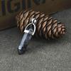 Colgante de Columna Hexagonal de Cristal Rosa Amatista de Piedra Natural de Venta Caliente Transfronteriza, Collar de Bala de Doble Punta al por Mayor